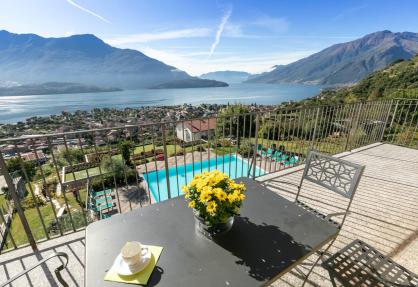 Residence lago di Como adatto ai bambini, bei panorami